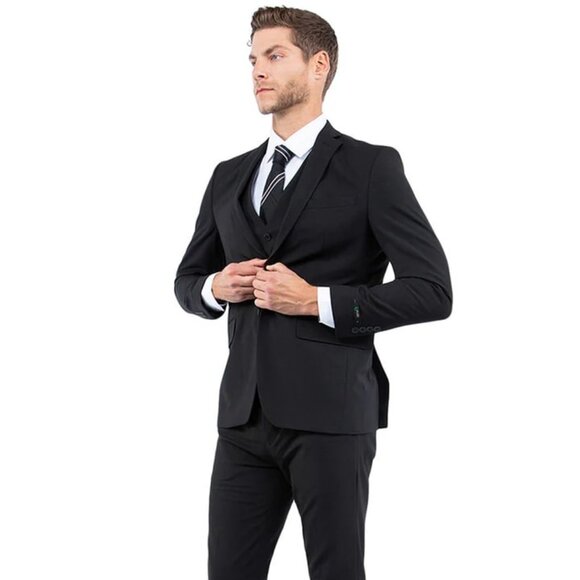 Men´s One Button Vested Slim Fit Business & Wedding...